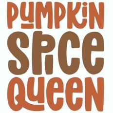 Pumpkin Spice Queen Retro Design