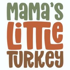 Mama's Little Turkey Retro Design