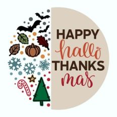 Happy Hallo Thanks Mas Round