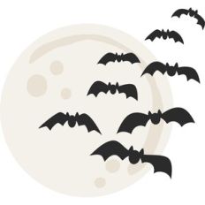 moon with bats