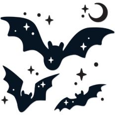 Cute Sparkly Bats