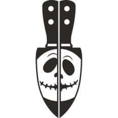 Jack O'Lantern face knife