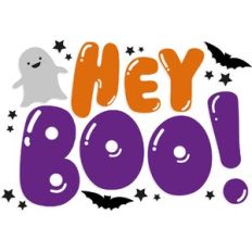 Hey Boo Halloween Slogan