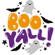 Boo Y'all Halloween Slogan