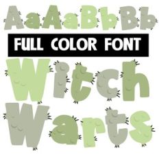 Witch Warts Color Font
