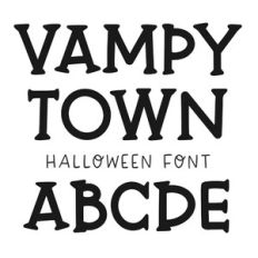 BFC Vampy Town Halloween Serif Font