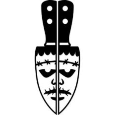 Frankenstein Monster face knife