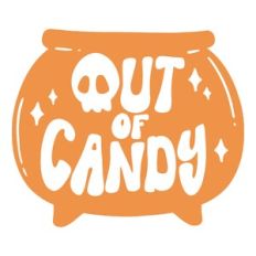 Retro Out of Candy Cauldron Lettering