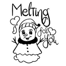 Melting for You with Cute Snowman