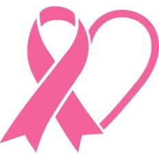 Breast Cancer Ribbon Heart