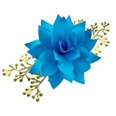 FLOWER 158 WITH FOLIAGE 11 FOR CAKE TOPPER