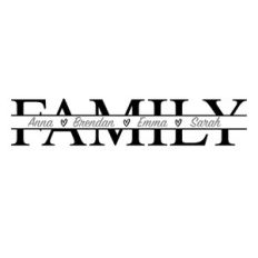 Family split name frame