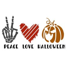 peace love halloween