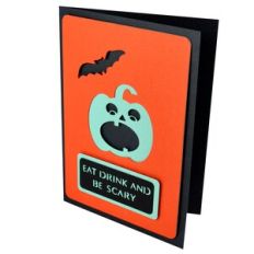 Eat Drink and be Scary Layered Stencil Card
