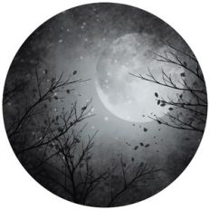 Spooky Sky Circle Background Pattern