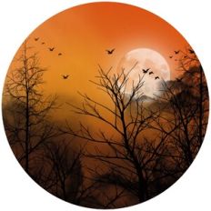 Halloween Sky Circle Background Pattern
