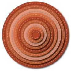 nested fall stitched circles
