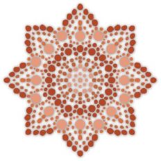 autumn dot mandala