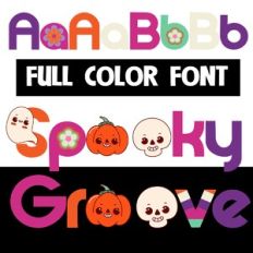 Spooky Groove Color Font