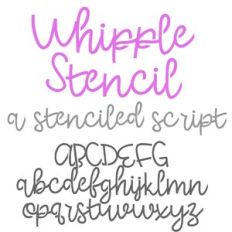 PN Whipple Stencil