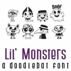 Lil' Monsters Doodlebat Font