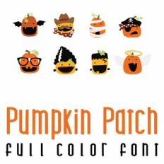 Pumpkin Patch Full Color Font