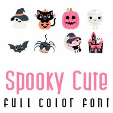 Spooky Cute Full Color Font