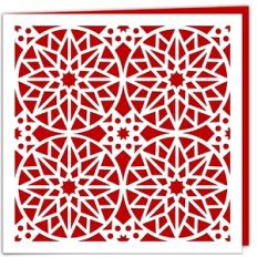 Festive Star Geometric Card