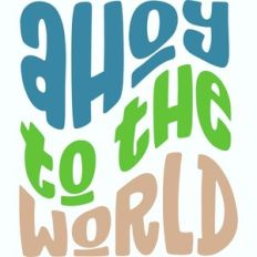 Ahoy To The World Retro Design