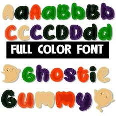 Ghostie Gummy Color Font