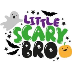 Little Scary Bro Halloween Slogan