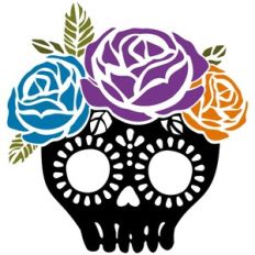 dia de los muertos skull