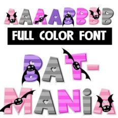 Bat-mania Color Font