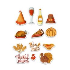 Thanksgiving stickers