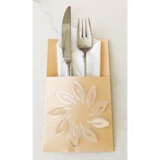 leaf wreath utensil holder