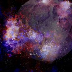 Giant Moon Galaxy