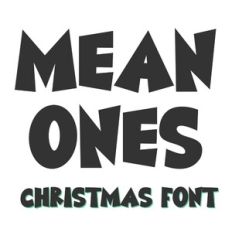 BFC Mean Ones Playful Christmas Font