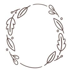 Autumn Leaf Oval Frame