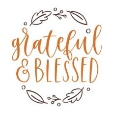 Grateful and Blessed Leaf Frame