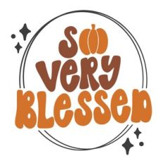 Retro So Very Blessed Pumpkin