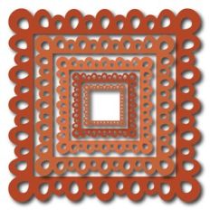 nested fall doily square frames