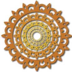 nested fall sunburst circle frames