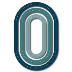 nested stitched fall label frames