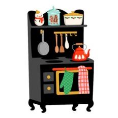 Christmas Retro Oven