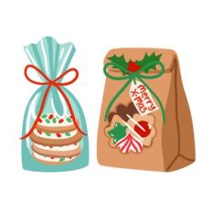 Gift bags with Christmas Cookies
