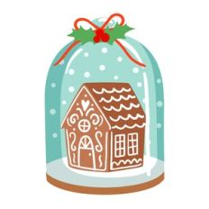 GIngerbread House in Snow globe