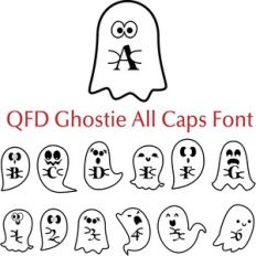 QFD Ghostie All Caps Font