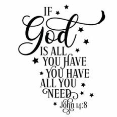 If God Is All You Have You Have All You Need Quote