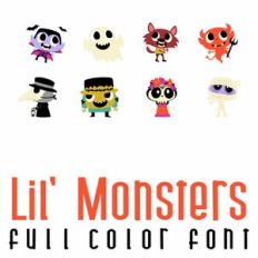 Lil' Monsters Full Color Font