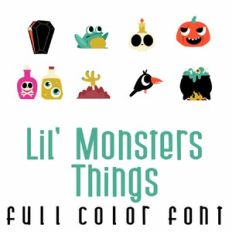 Lil' Monsters Things Full Color Font